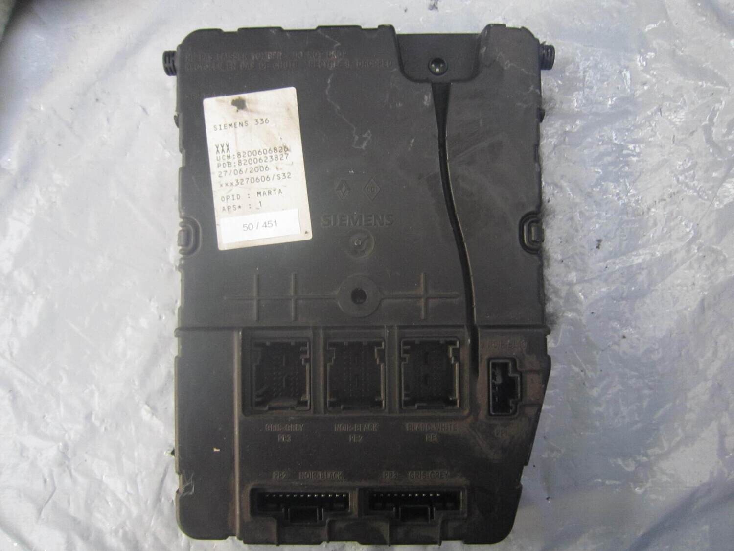 50-451 Body Computer Renault 8200606826   8200623827 SIEMENS 336   RENAULT DIESEL MEGANE_SCENIC