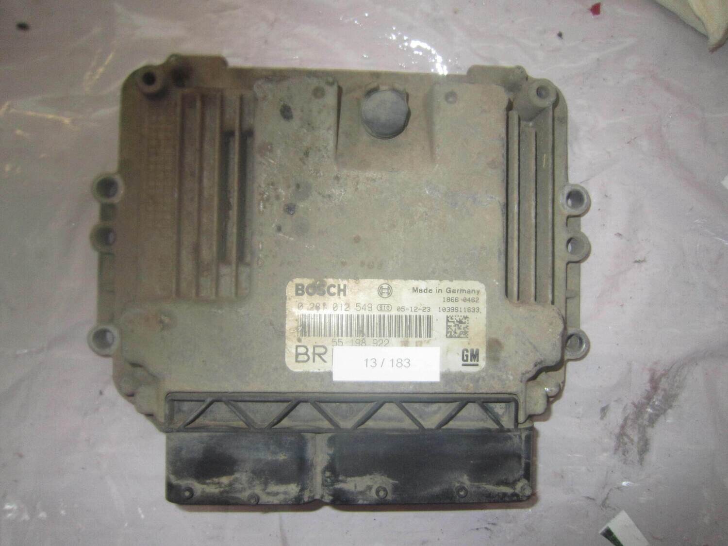 13-183 Centralina Motore Bosch 0 281 012 549 0281012549 55 198 922 BR 1039S11633   OPEL DIESEL ZAFIRA