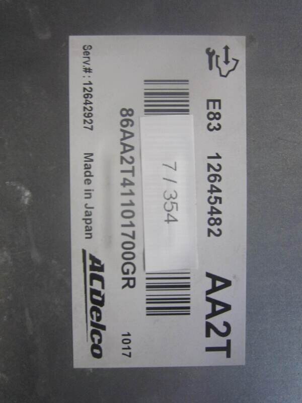 7-354 Centralina Motore Acdelco 12645482   12642927 AA2T   CHEVROLET BENZINA AVEO