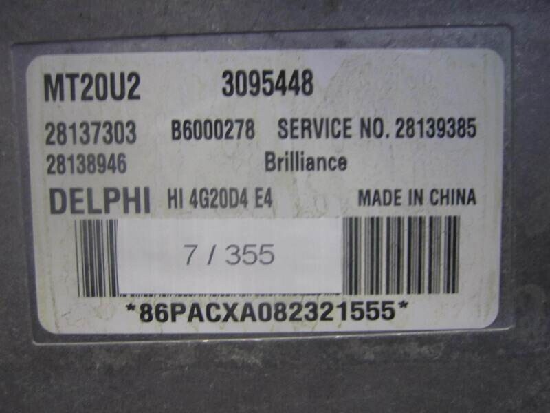 7-355 Centralina Motore Delphi 3095448   MT20U2 28137303 28139385 28138946 GREAT WALL Benzina HOVER