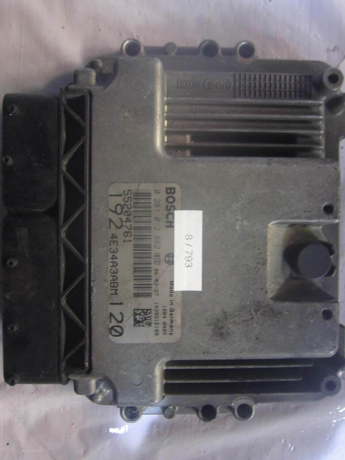 8-793 Centralina Motore Bosch 0 281 012 862 0281012862 55204761 192 4E34A3ABM 120   ALFA ROMEO / FIAT / LANCIA DIESEL VARIE
