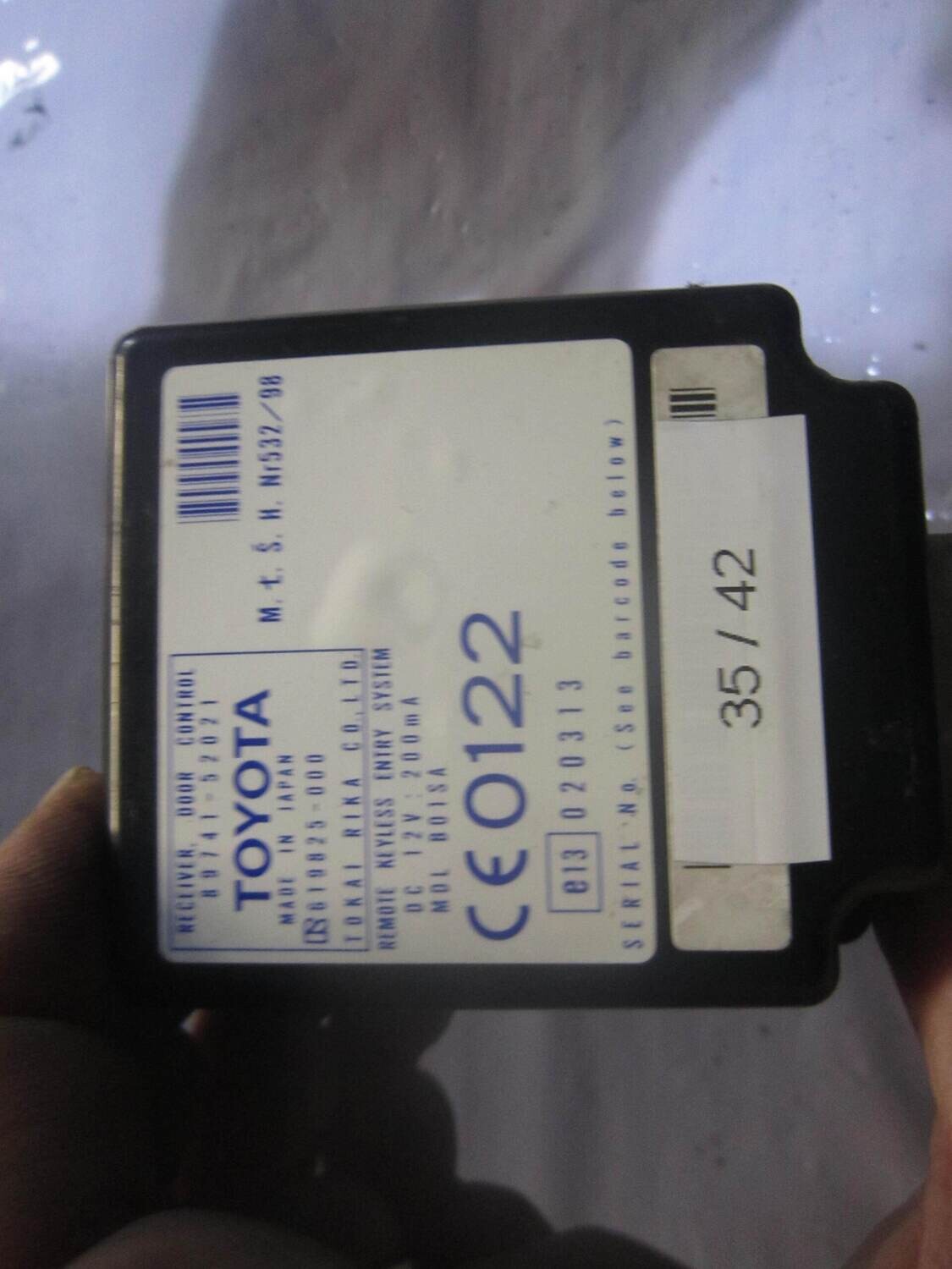 35-42 Centralina Immobilizer Toyota 89741-52021 8974152021 619825-000    TOYOTA  YARIS