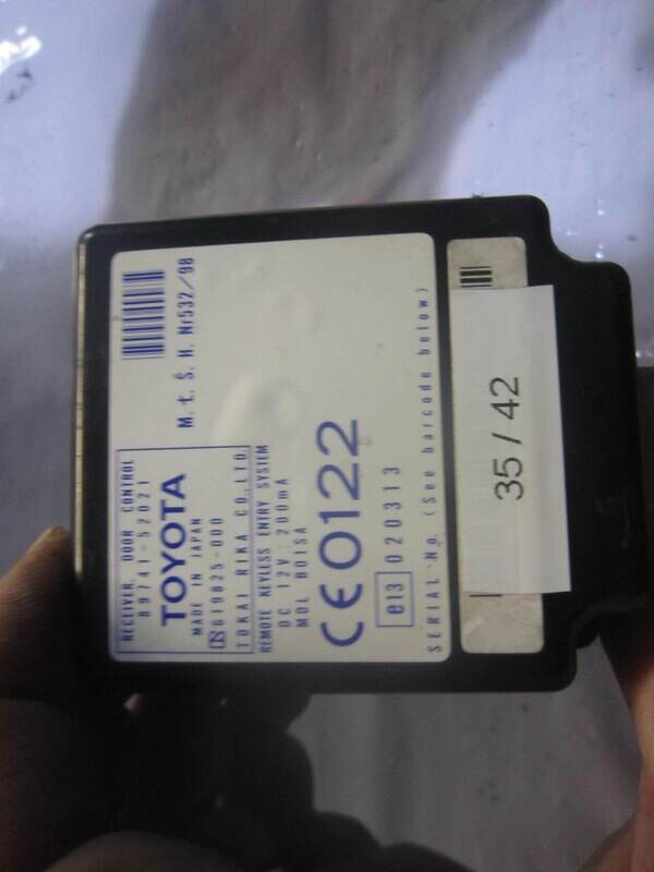 35-42 Centralina Immobilizer Toyota 89741-52021 8974152021 619825-000    TOYOTA  YARIS