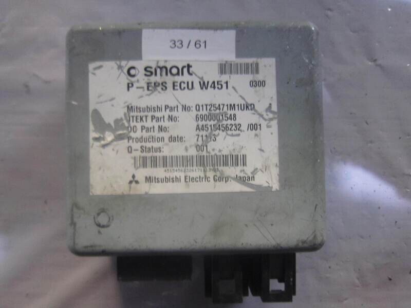 33-61 Centralina Servosterzo / Angolo Sterzata Mitsubishi P-EPS ECU W451 PEPSECUW451 6900001548 Q1T25471M1UKD A4515456232  SMART  451