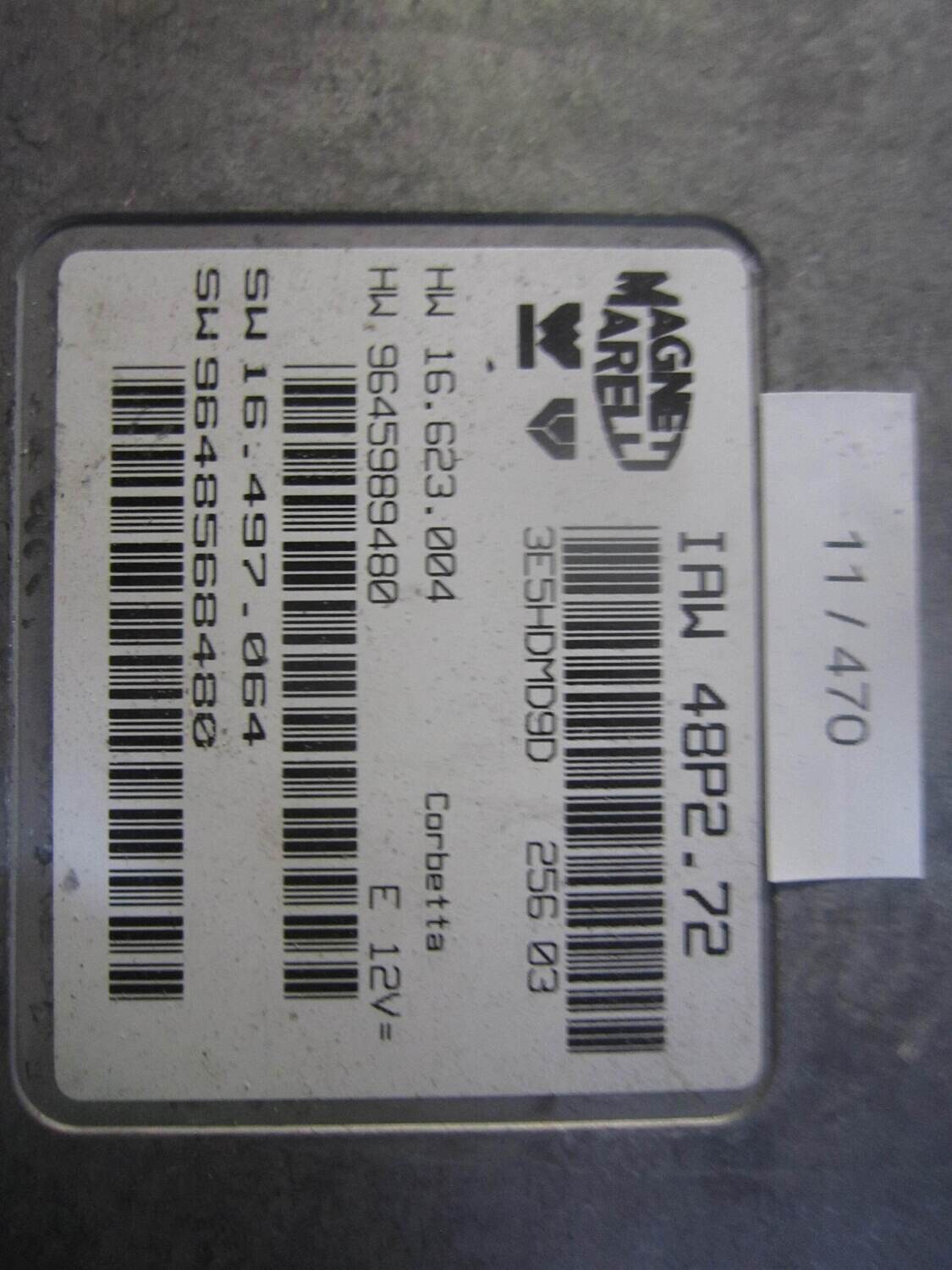 Calculateur Moteur (ECU) PEUGEOT/CITROEN - Réf. IAW 48P2.72 / SW 9648568480 / HW 9645989480