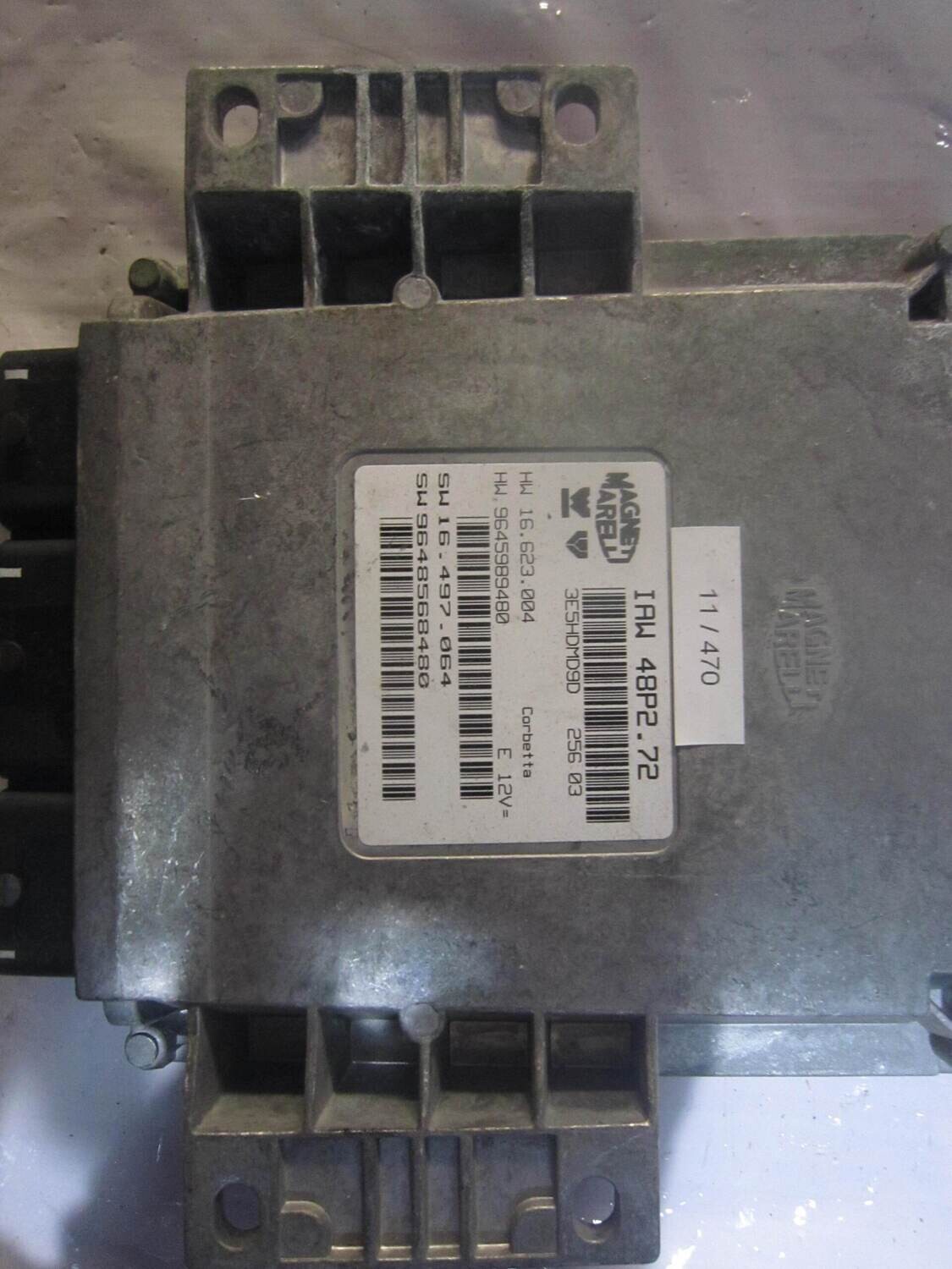 11-470 Centralina Motore Magneti Marelli IAW 48P2.72 IAW48P2.72 9645989480  16.623.004 16497064 CITROEN / PEUGEOT BENZINA C 3