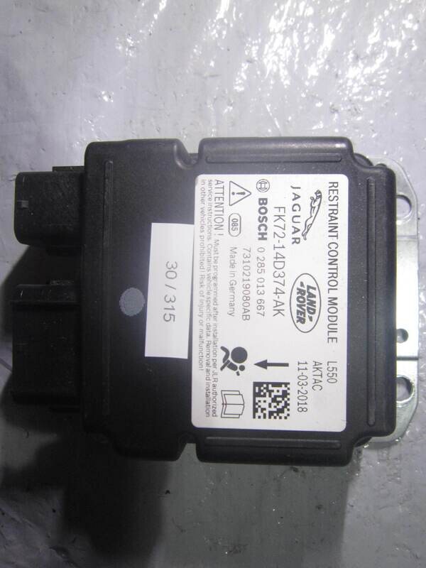 30-315 Centralina Airbag Bosch 0 285 013 667 0285013667 FK72-14D374-AK    LAND ROVER  DISCOVERY