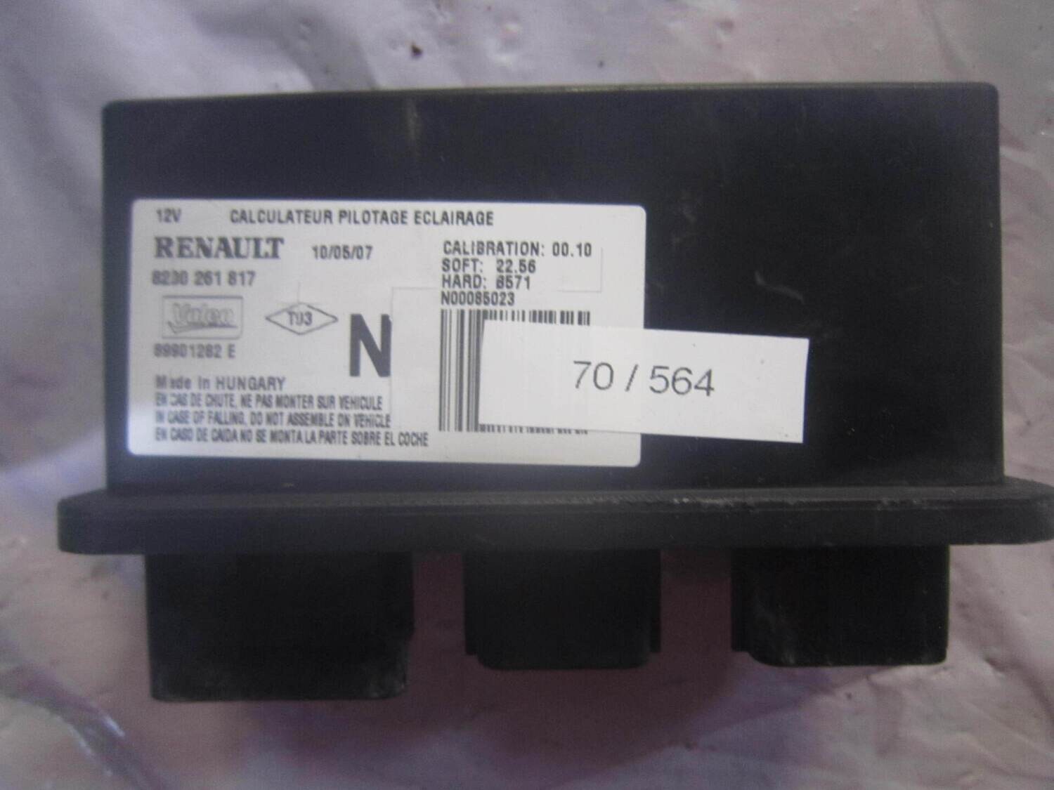 70-564 Centralina Fari Valeo 8200 261 817 8200261817 8990 1282 E SW: 22.56 HW: 8571  RENAULT  CLIO