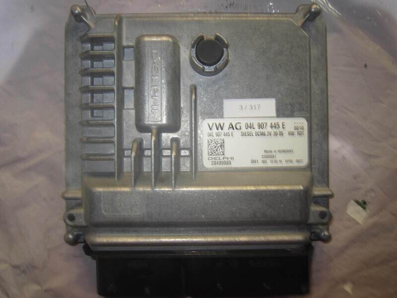 3-317 Centralina Motore Delphi 28499989   04L907445E DCM6.2V 20 05 HW: H01 SKODA Diesel VARIE