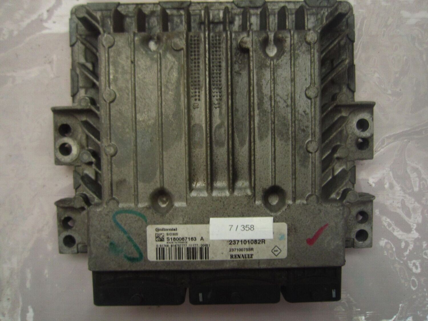 7-358 Centralina Motore Continental S180067163 A S180067163A 237101082R 237100755R SID305  NISSAN Diesel JUKE
