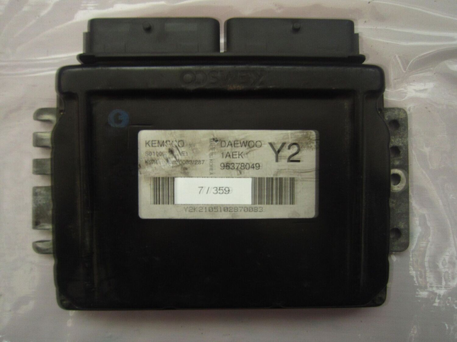 7-359 Centralina Motore Kemsco S010012001 E0 S010012001E0 1AEK Y2 96378049   DAEWOO BENZINA VARIE