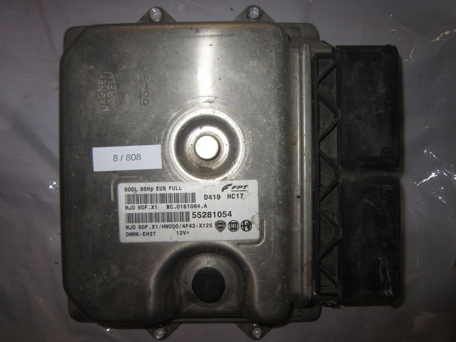 8-808 Centralina Motore Magneti Marelli 55281054   MJD 9DF.X1 BC.0161064.A 500L 95HP EU6 FULL HW000/4F42-X125 ALFA ROMEO / FIAT / LANCIA DIESEL 500