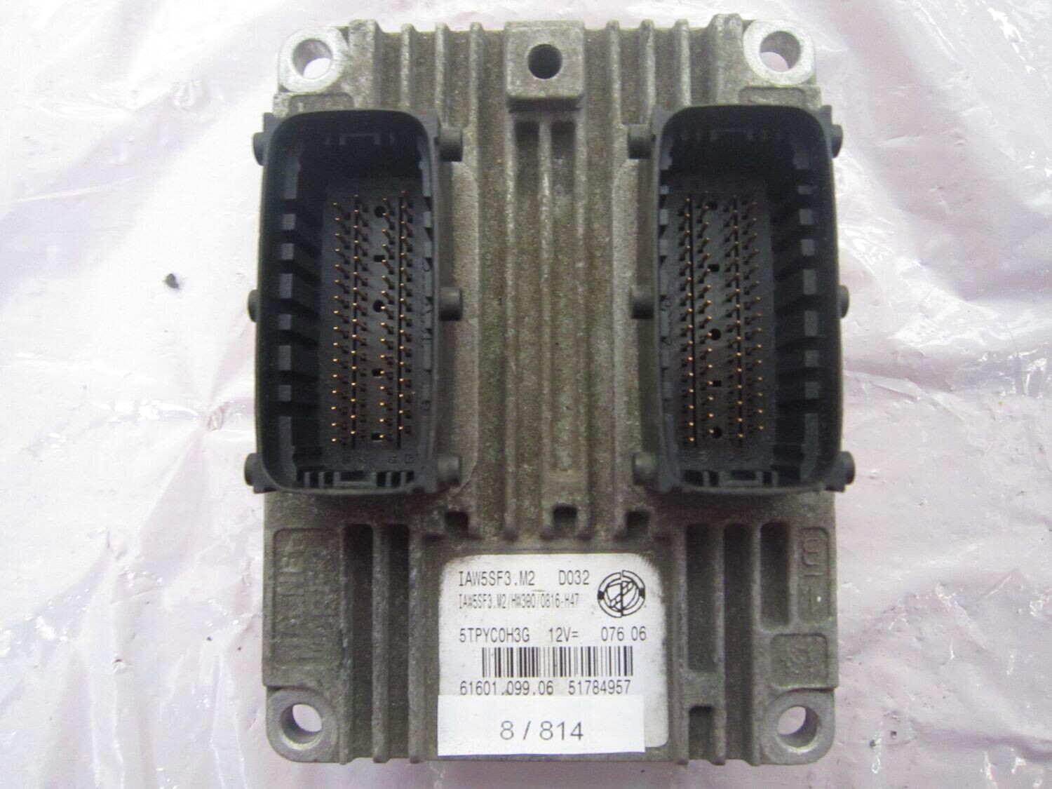 8-814 Centralina Motore Magneti Marelli IAW5SF3.M2   61601.099.06  51784957 HW300/0816-H47  FIAT  BENZINA PUNTO