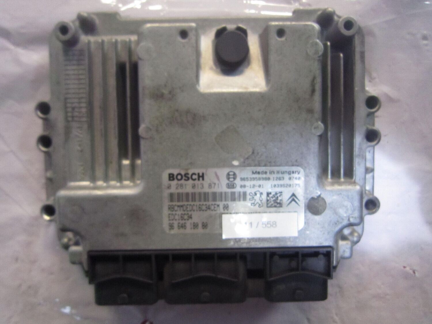 11-558 Centralina Motore Bosch 0 281 013 871 0281013871 96 646 180 80 1039S20175 EDC16C34  CITROEN / PEUGEOT Diesel VARIE