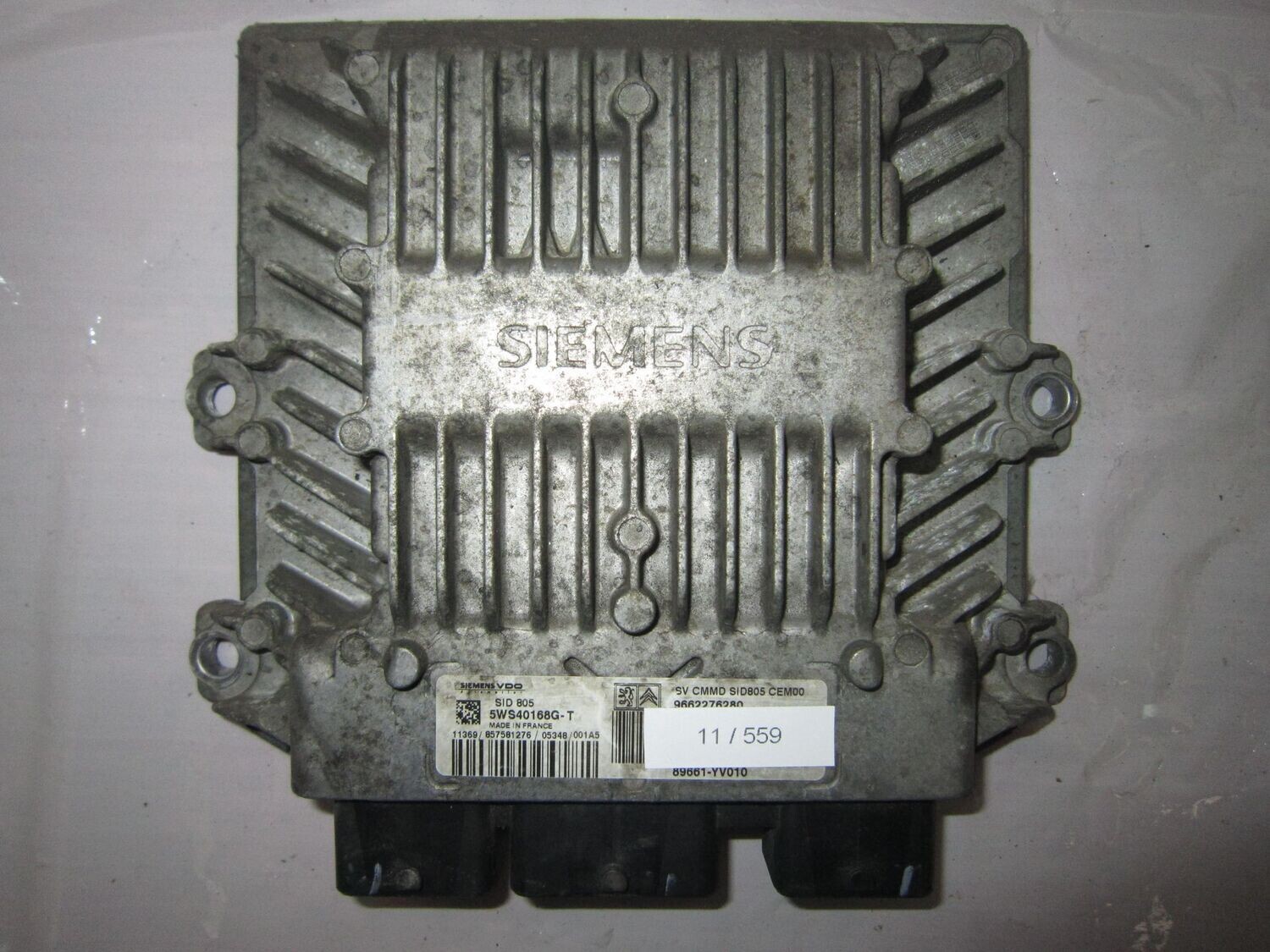 11-559 Centralina Motore Siemens 5WS40168G-T 5WS40168GT 9662276280 SID 805   CITROEN / PEUGEOT Diesel VARIE