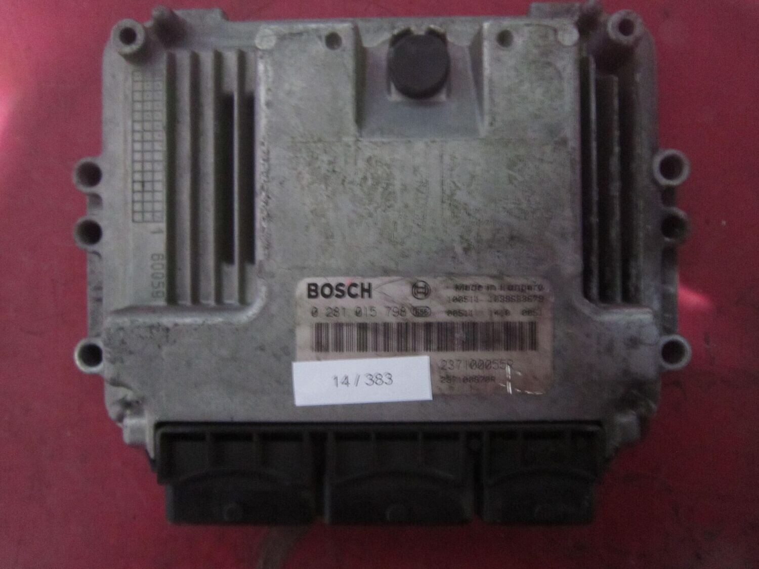 14-383 Centralina Motore Bosch 0 281 015 798 0281015798 237100055R 1039S33679    RENAULT DIESEL MEGANE