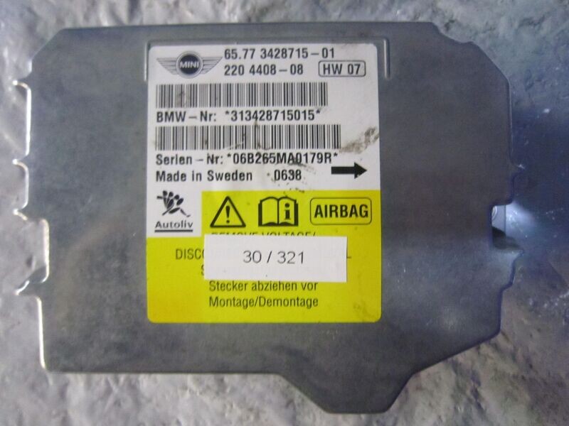 30-321 Centralina Airbag Bmw 65.77 3428715-01 65.77342871501 220 4408-08 313428715015   MINI  COOPER