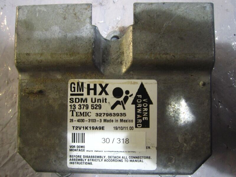 30-318 Centralina Airbag Temic 13 379 529 13379529 327963935    OPEL  CORSA