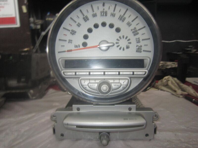 40-422 Quadro Strumenti / Contachilometri Bmw 9 136 195 9136195 BM-508-011 65123452681-01 RADIO 2 CD73   MINI  ONE
