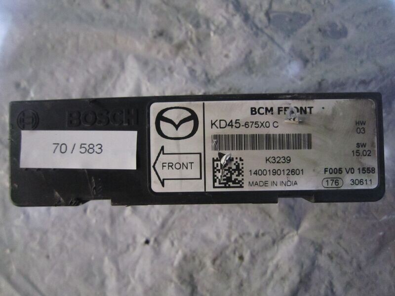 70-583 Centralina Modulo Confort Bosch KD45-675X0 C KD45675X0C F005 V0 1558    MAZDA  3