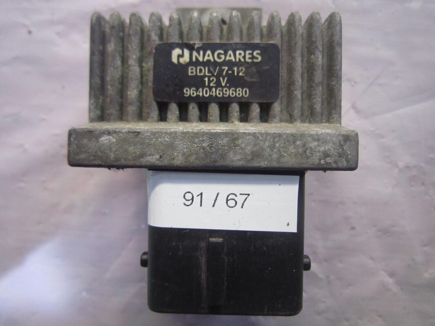 91-67 Rele' Candeletta Nagares CEP/6-12 CEP612 96 404 696 80    CITROEN / PEUGEOT DIESEL VARIE