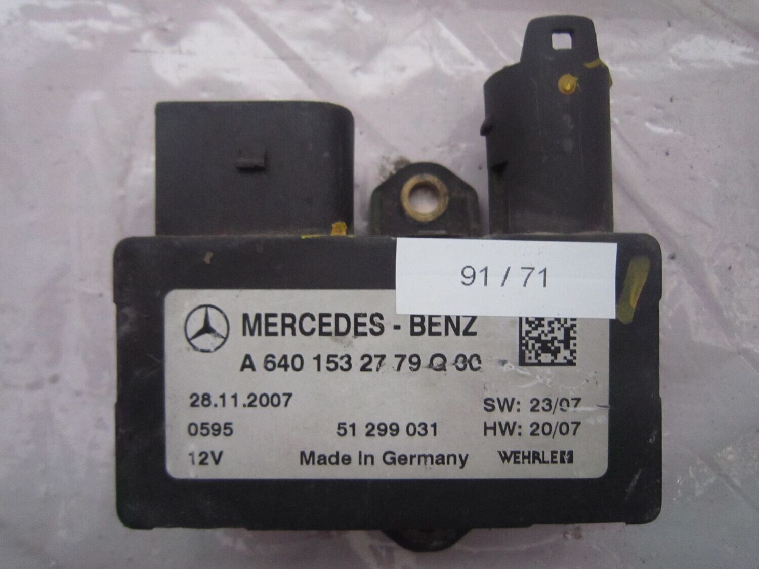 91-71 Rele' Candeletta Mercedes A 640 153 27 79 Q00 A6401532779Q00 51299031    MERCEDES Diesel CLASSE A
