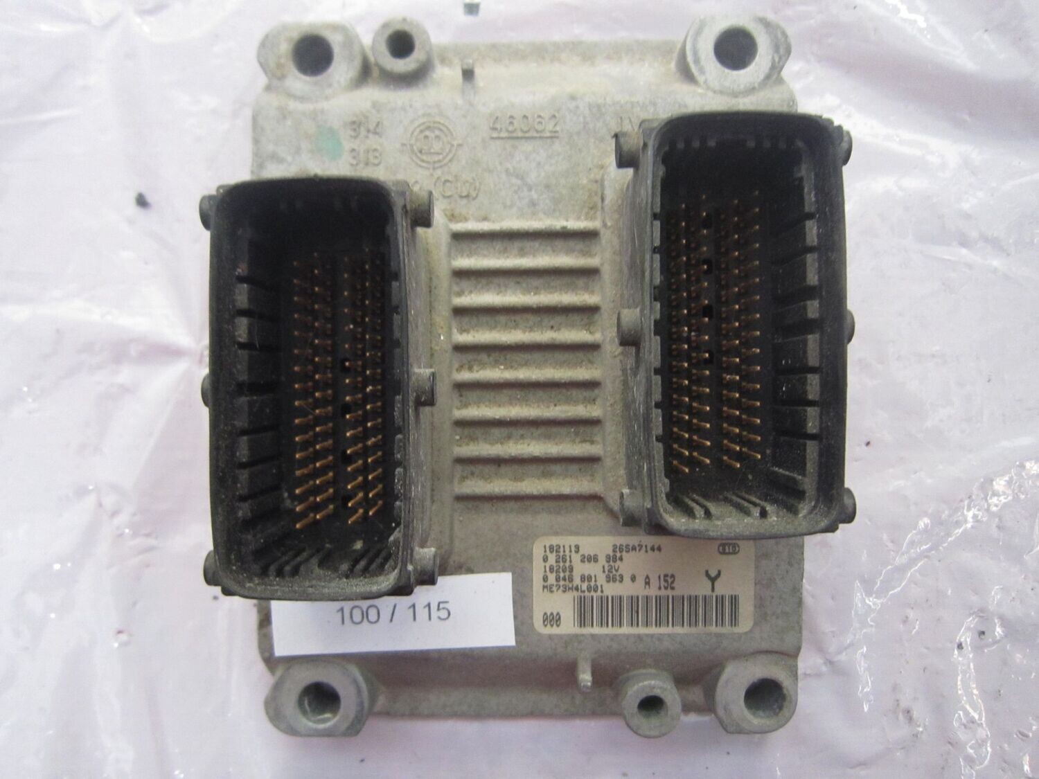100-115 Centralina Motore Bosch 0 261 206 984 0261206984 0 046 801 963 0 26SA7144     FIAT BENZINA YPSILON