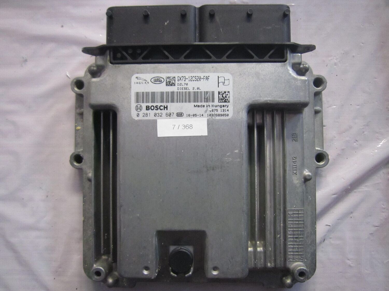 7-368 Centralina Motore Bosch 0 281 032 607 0281032607 GX73-12C520-FAF 1039S89050 DZL70  LAND ROVER DIESEL EVOQUE