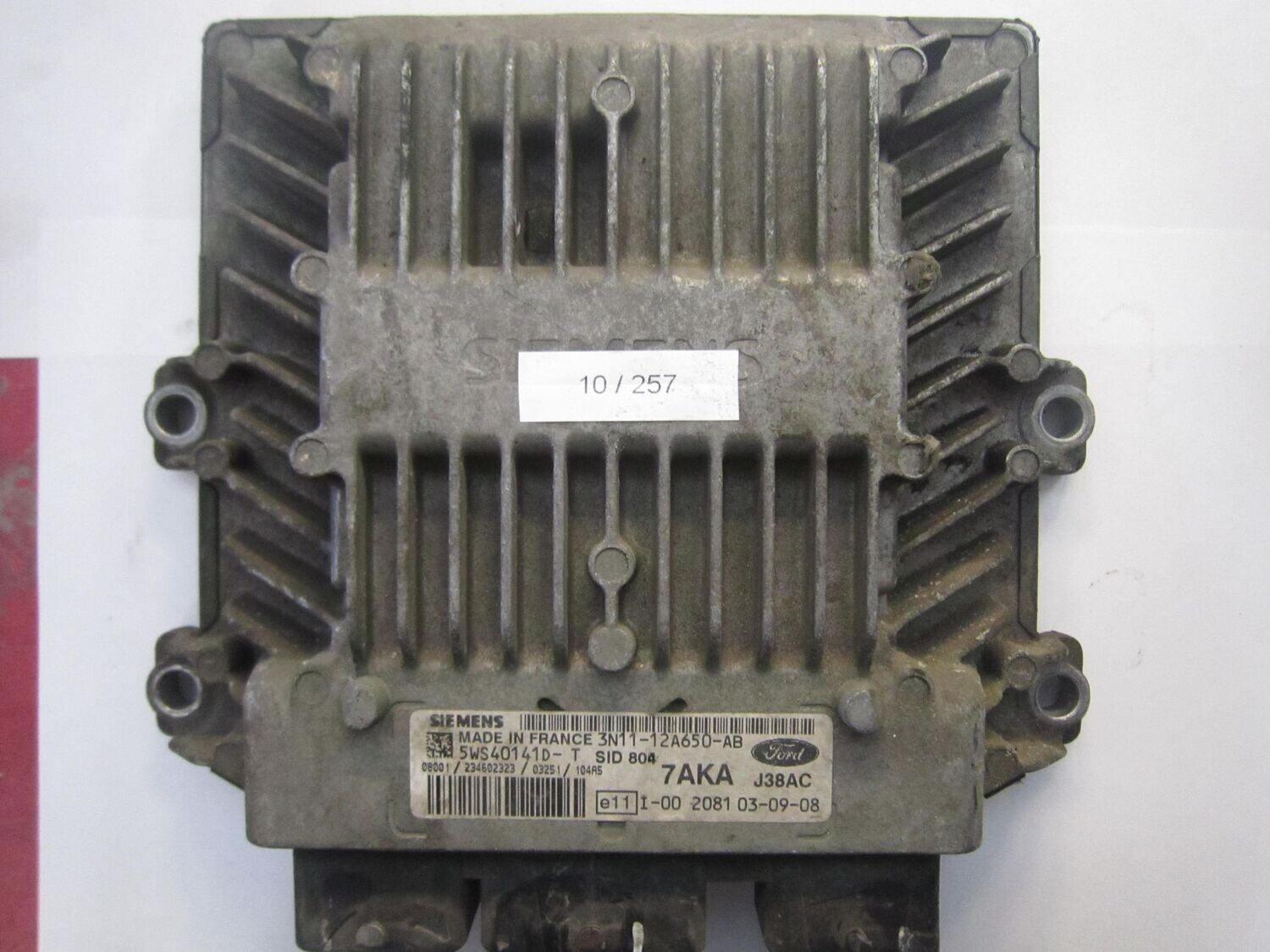 10-257 Centralina Motore Siemens 5WS40141D-T 5WS40141DT 3N11-12A650-AB SID 804 7AKA  FORD Diesel FUSION
