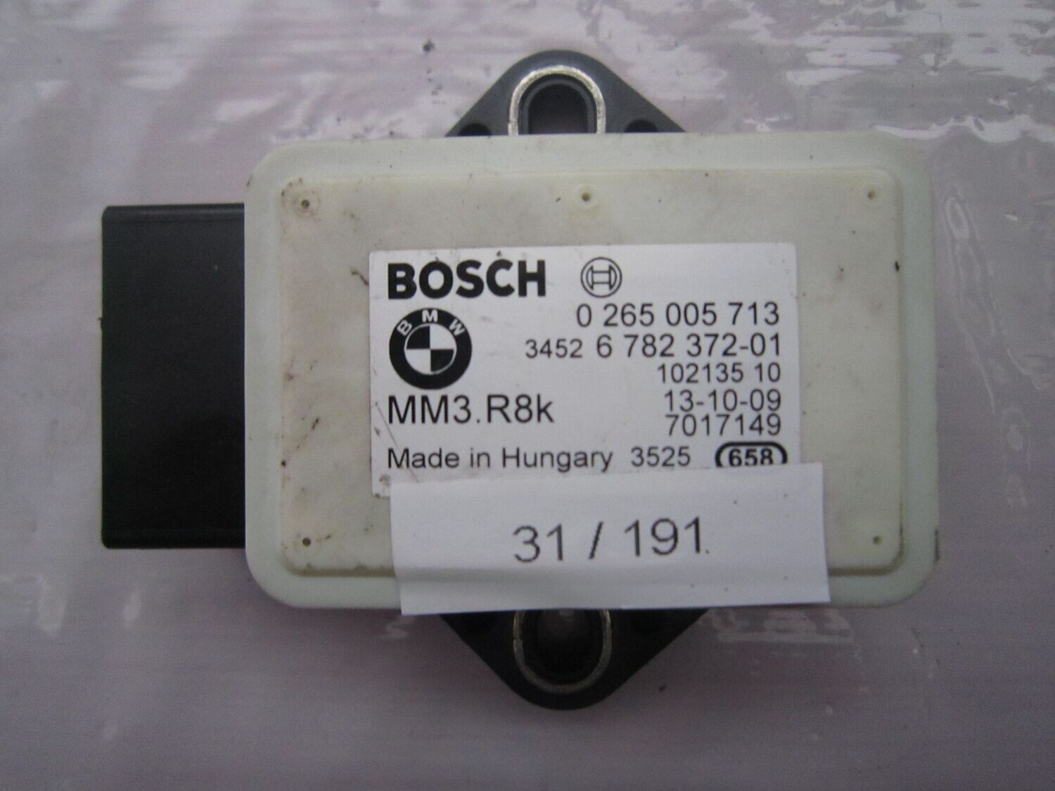 31-191 Sensore Antimbardata Bosch 0 265 005 713 0265005713 34526782372-01 MM3.R8K   BMW  SERIE  X
