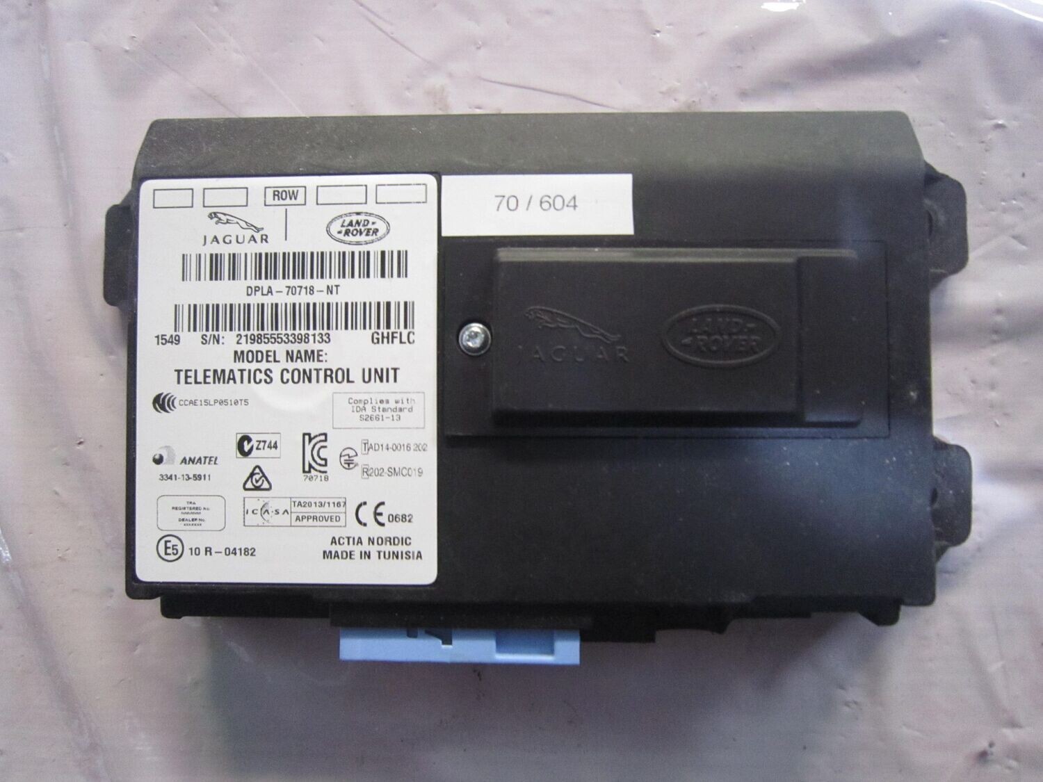 70-604 Centralina Controllo Telematico Land Rover HPLA-70,718-NT HPLA70,718NT 3341-13-5911    LAND ROVER  VARIE