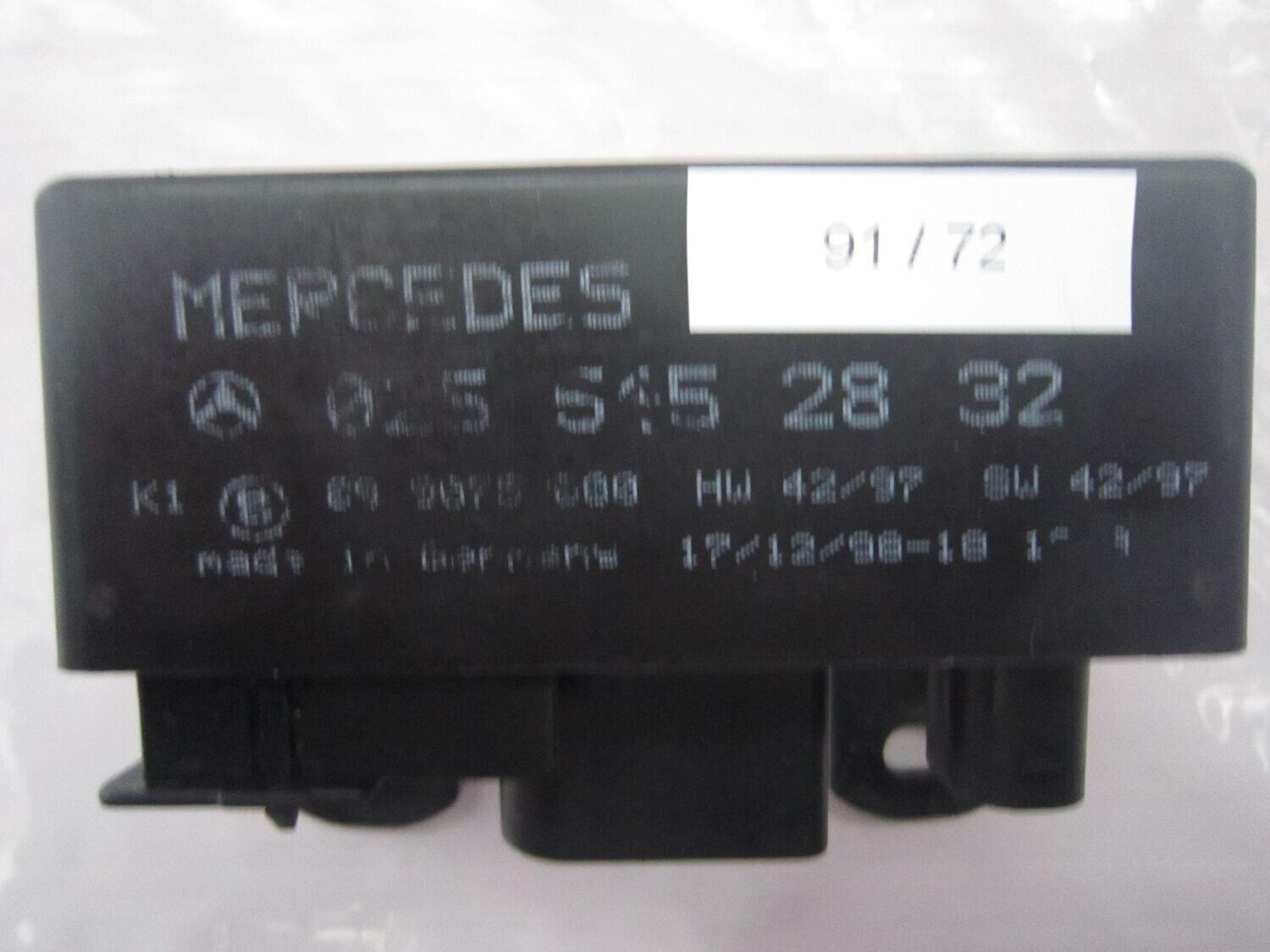 91-72 Rele' Candeletta Mercedes 025 545 28 32 0255452832 HW 42/97 SW 42/97   MERCEDES DIESEL VARIE