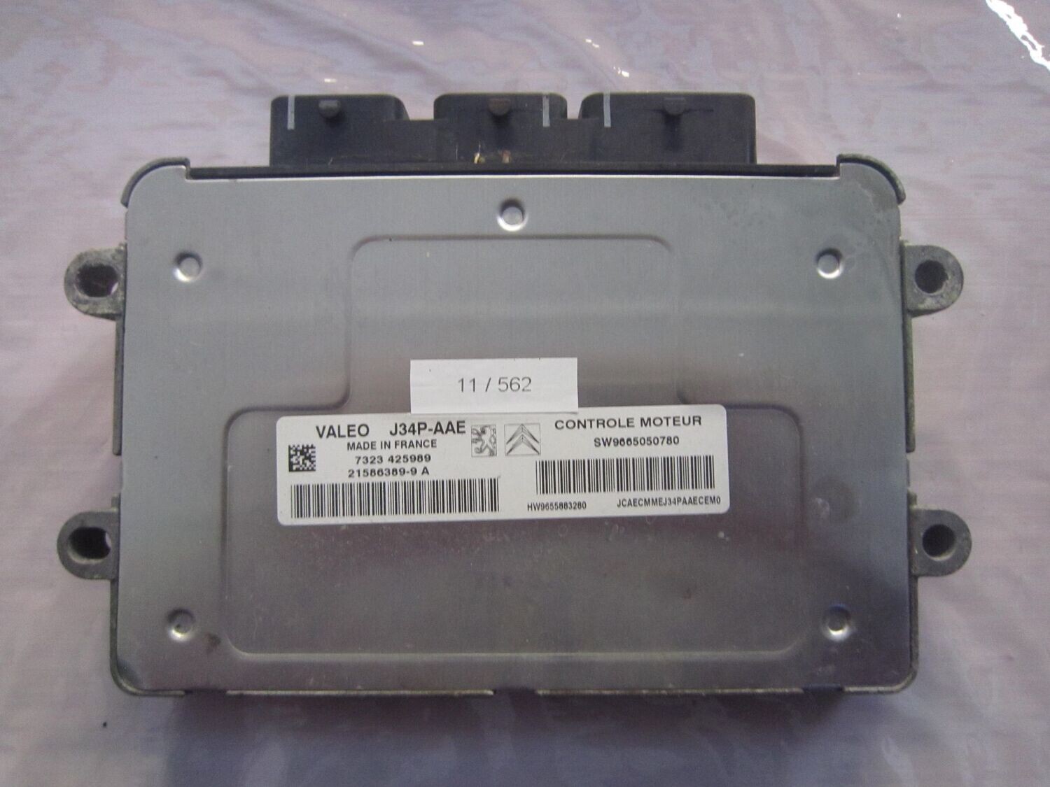 11-562 Centralina Motore Valeo 21586389-9 A 215863899A 9665050780 9655883280 J34P-AAE  CITROEN / PEUGEOT Benzina VARIE