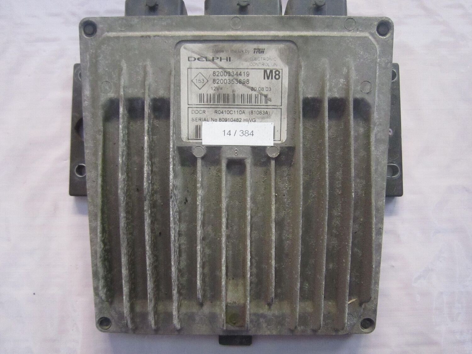 14-384 Centralina Motore Delphi R0410C110A   8200334419 820033898 M8  RENAULT DIESEL MEGANE