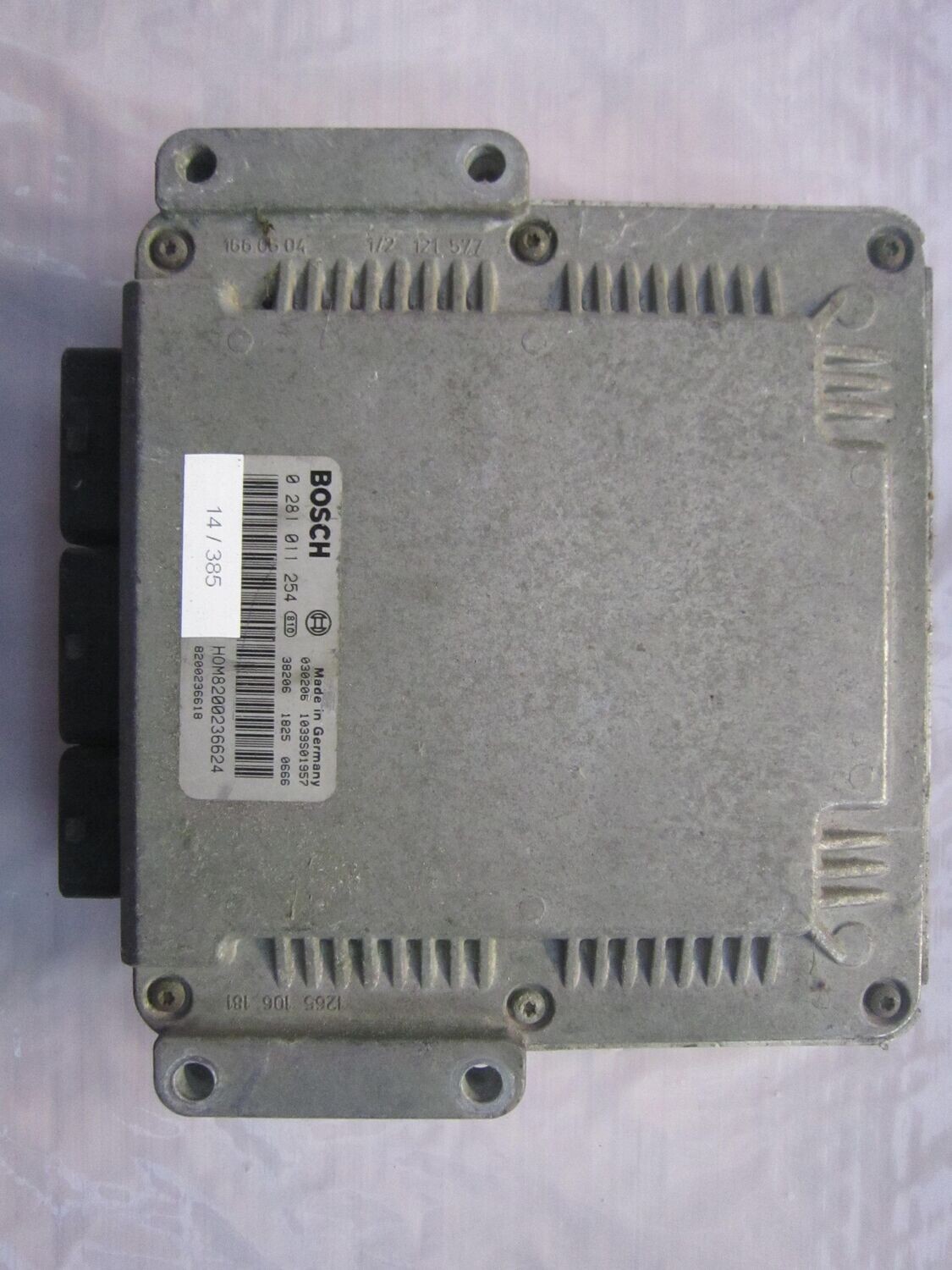 14-385 Centralina Motore Bosch 0 281 011 254 0281011254 HOM8200236624    RENAULT Diesel VARIE
