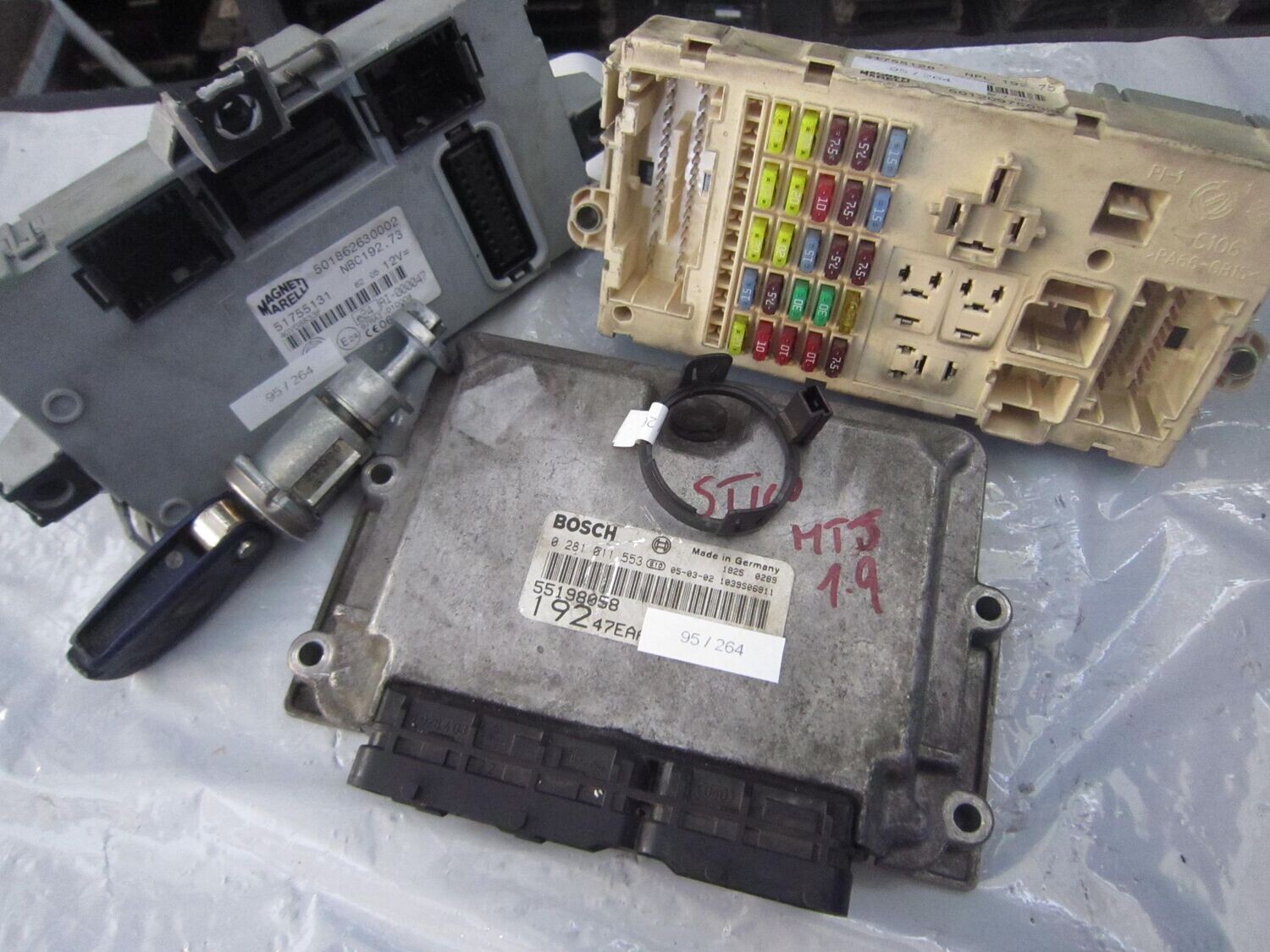 95-264 Kit Motore  Fiat  0281011553   55198058 51755131  NBC192.73 51755128 46742880  FIAT   DIESEL STILO