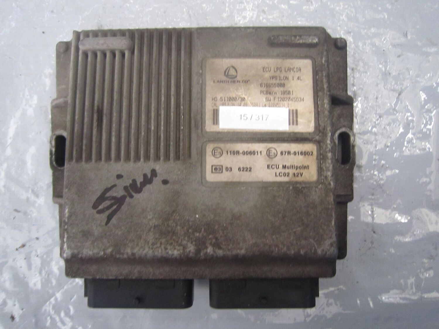 15-317 Centralina Gas Gpl Landi Renzo 616655000   511000/34 FI202049G34 67R-016002  ALFA ROMEO / FIAT / LANCIA BENZINA / GPL YPSILON