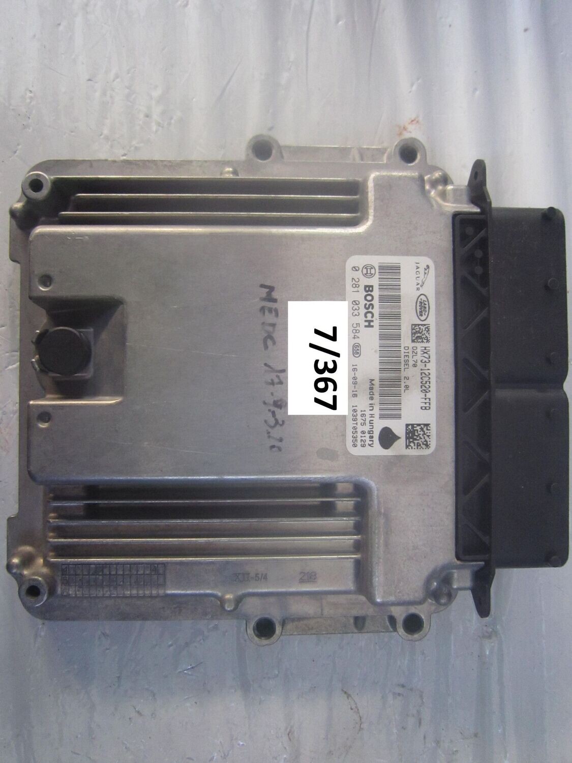 7-367 Centralina Motore Bosch 0 281 033 584 0281033584 HX73-12C520-FFB 1039T05350 DZL70  LAND ROVER Diesel VARIE
