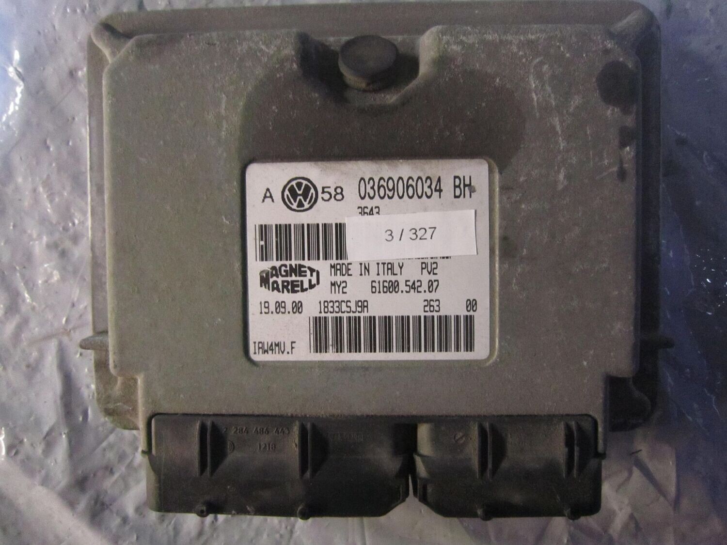 3-326 Centralina Motore Bosch 0 281 001 721 0281001721 038 906 018 S 28SA3502   AUDI Diesel A 4