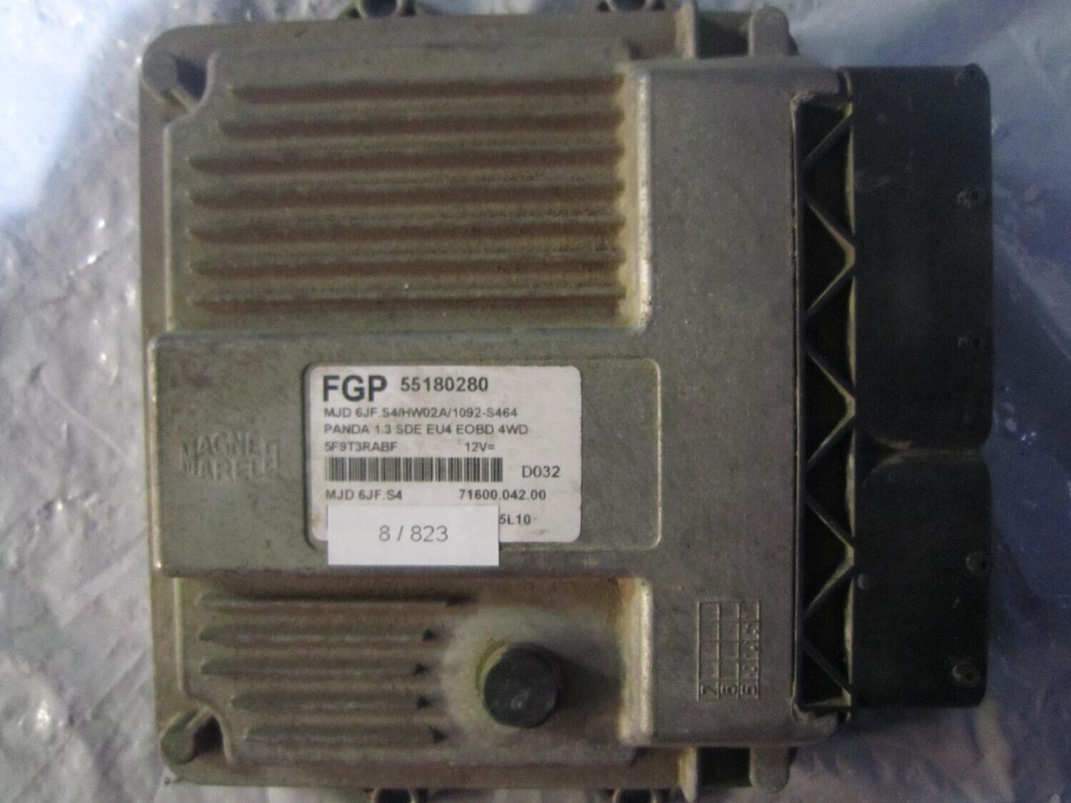 8-823 Centralina Motore Magneti Marelli 55180280   MJD 6JF.S4  71600.042.00 HW02A/1092-S464 ALFA ROMEO / FIAT / LANCIA DIESEL PANDA