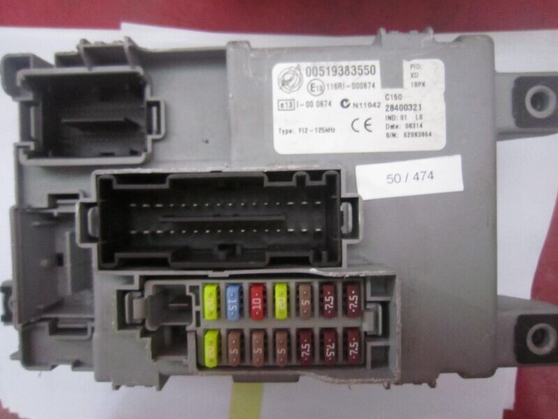 50-474 Body Computer Delphi 28400321   00519383550     FIAT  Benzina 500