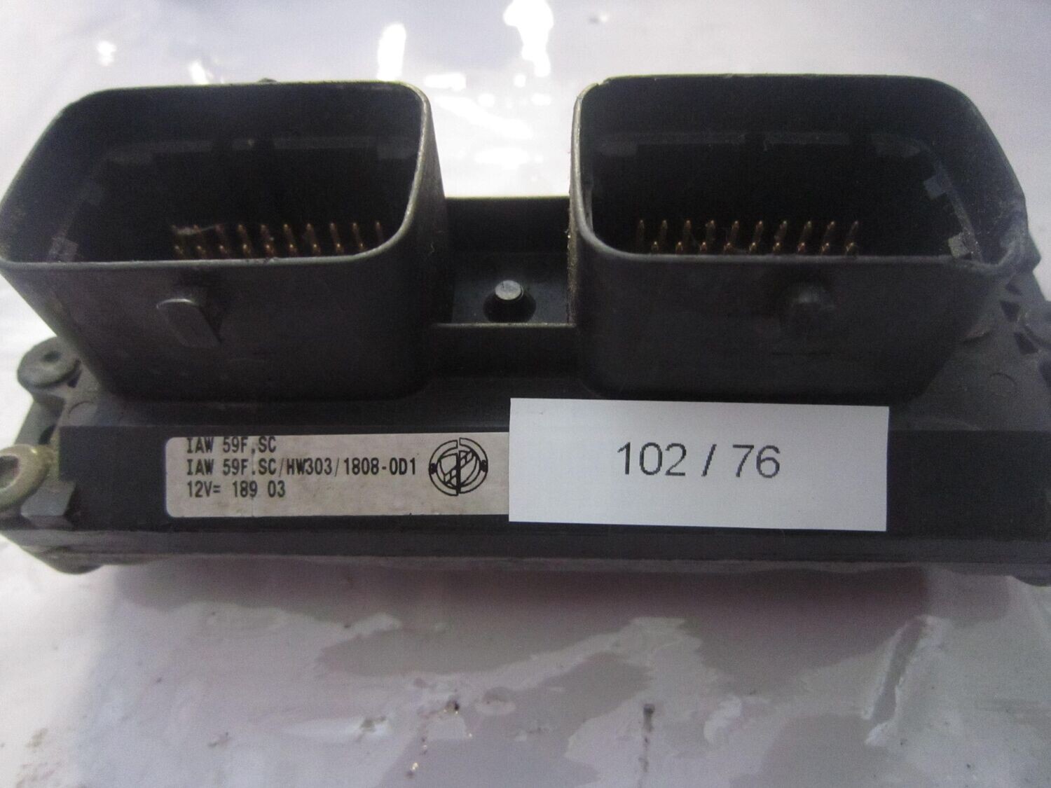 102-76 Centralina Motore Magneti Marelli IAW 59F.SC IAW59F.SC 61600.468.05 C146 55181155 HW303/1808-001  FIAT  BENZINA DOBLO'