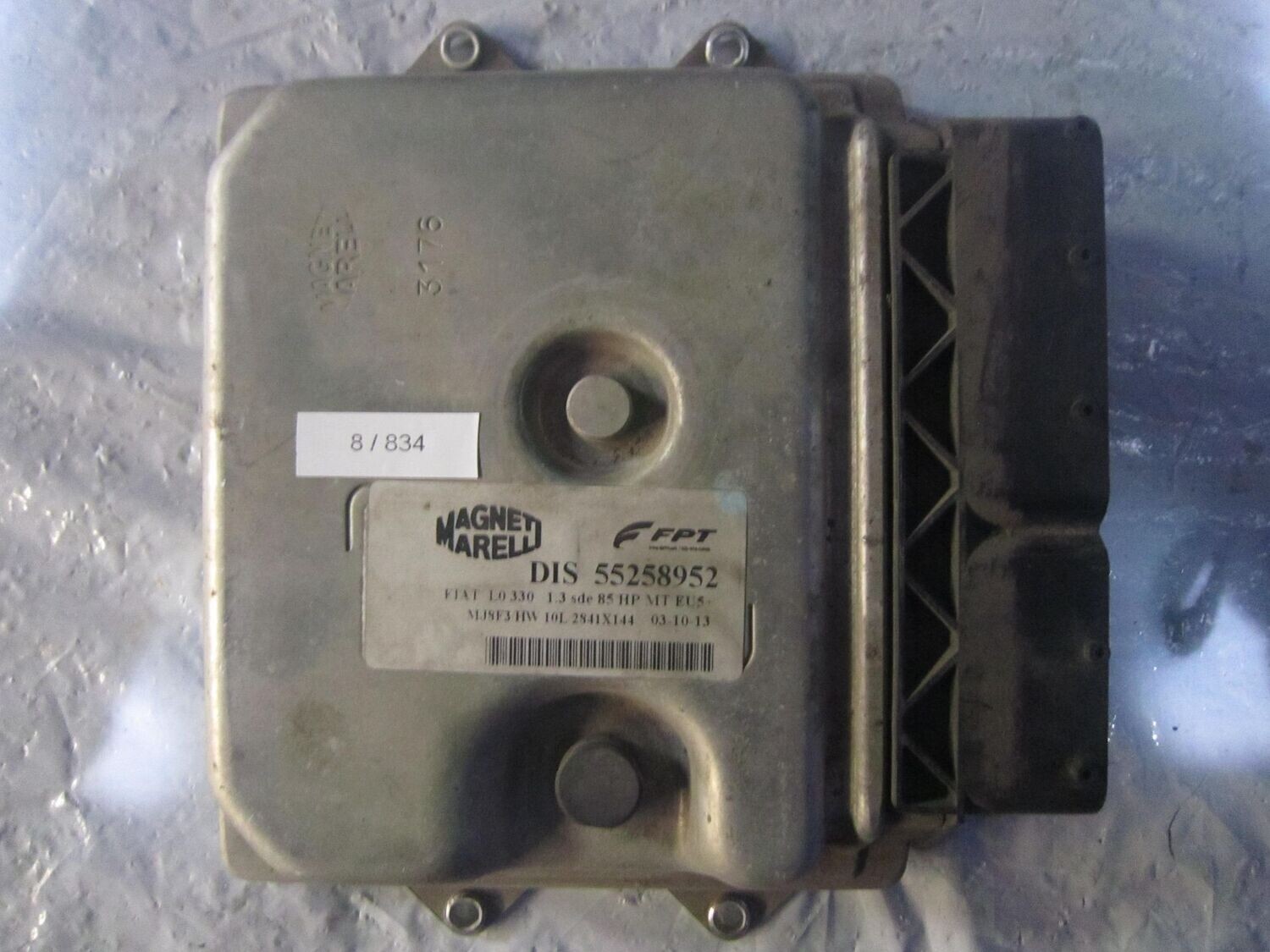 8-834 Centralina Motore Magneti Marelli 55258952   MJD 8F3.X1   500L SDE 85HP EU5+   ALFA ROMEO / FIAT / LANCIA DIESEL 500
