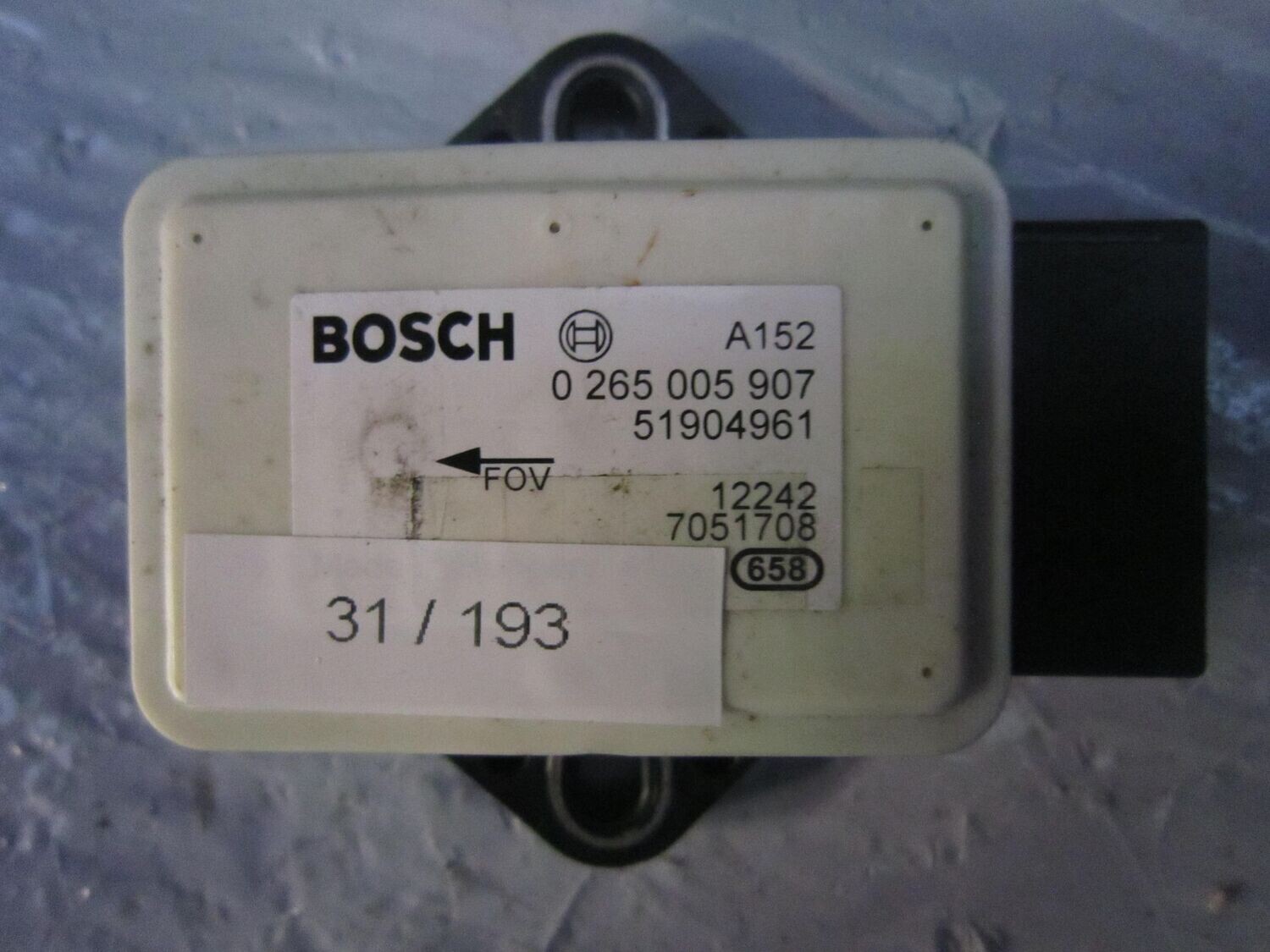 31-193 Sensore Antimbardata Bosch 0 265 005 907 0265005907 51904961    FIAT   500