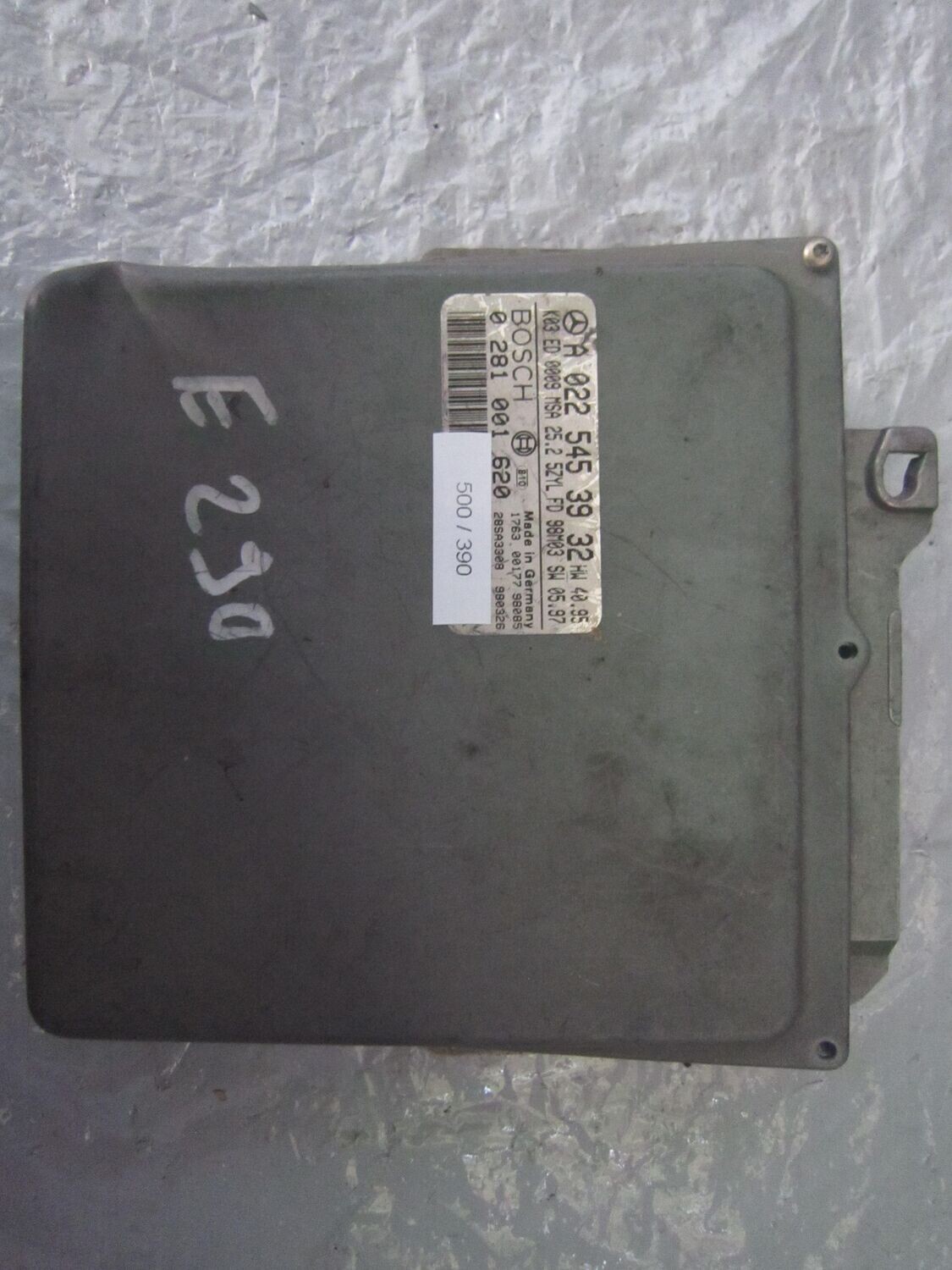 500-390 Centralina Motore Bosch 0 281 001 620 0281001620 A 022 545 39 32 28SA3308 MSA 25.2  MERCEDES Diesel CLASSE E
