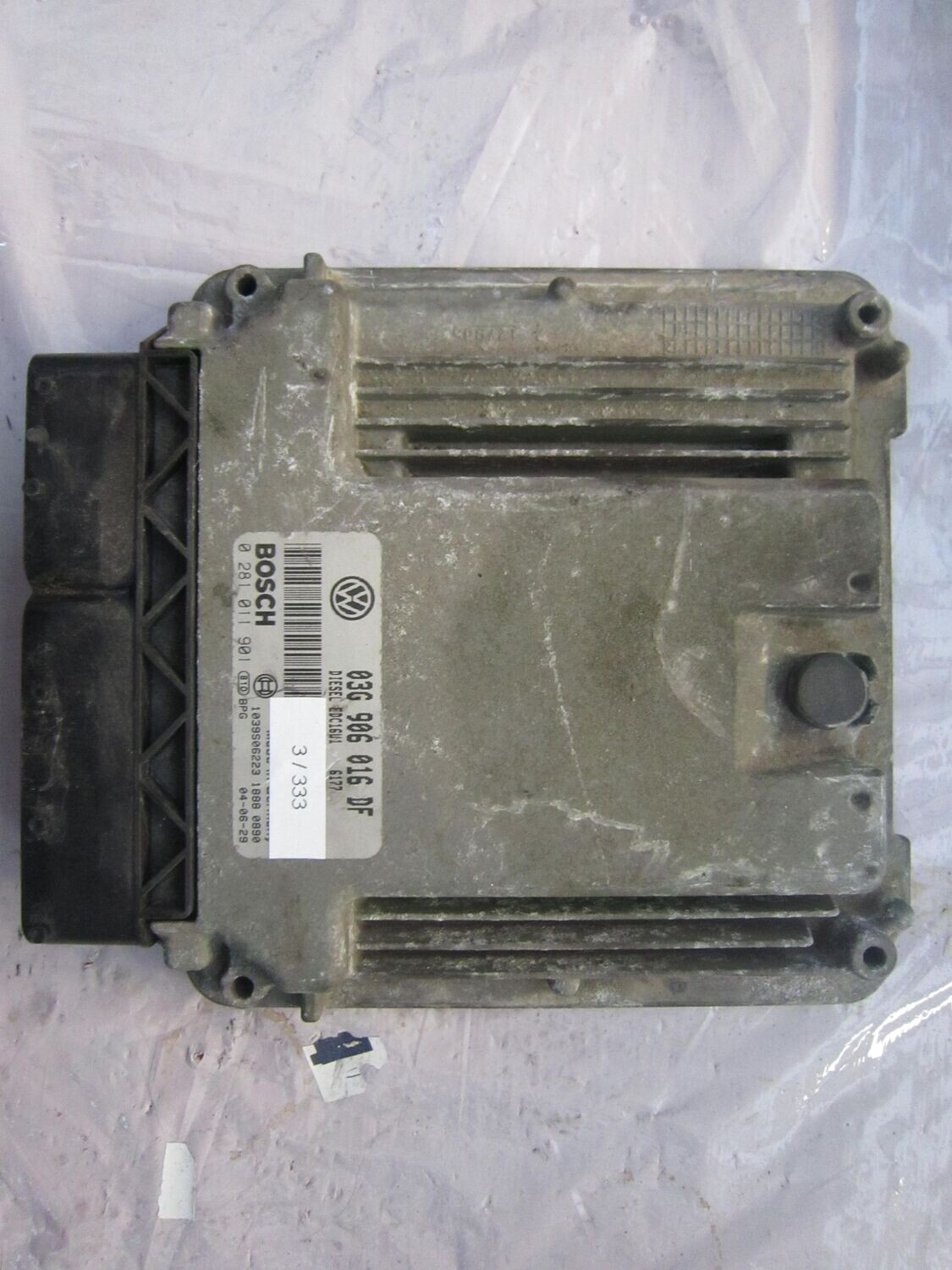 3-333 Centralina Motore Bosch 0 281 011 901 0281011901 03G 906 016 DF 1039S06223 EDC16U1  VOLKSWAGEN Diesel VARIE