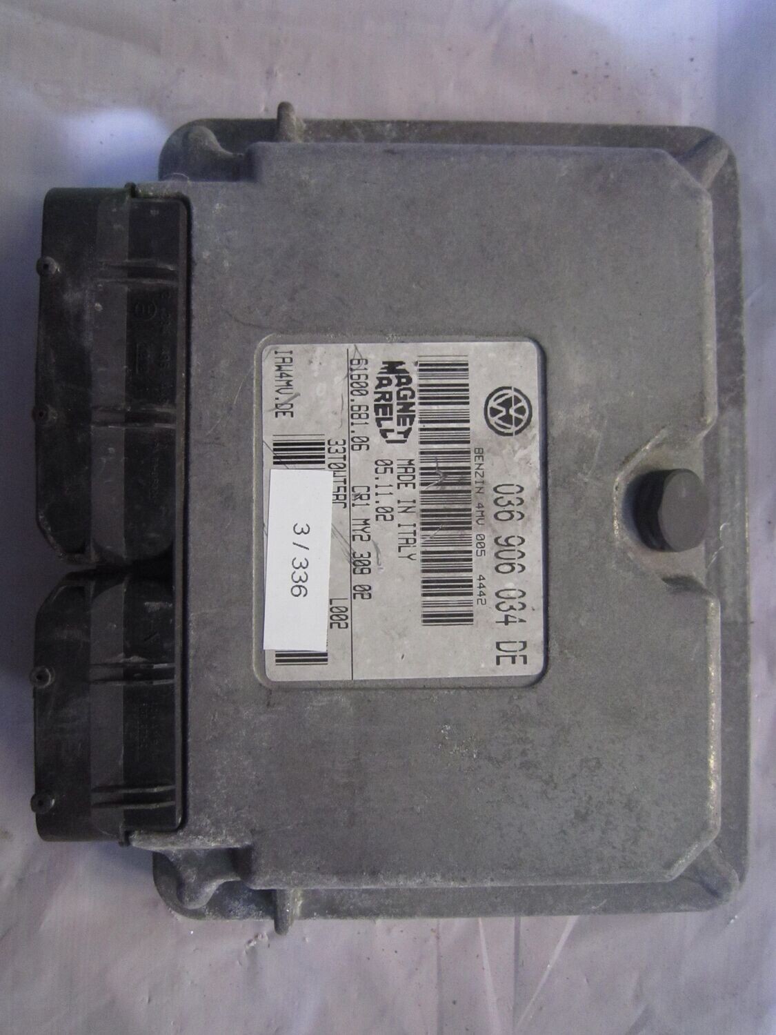 3-336 Centralina Motore Magneti Marelli IAW4MV.DE   61600.681.06   036 906 034 DE  VOLKSWAGEN BENZINA VARIE