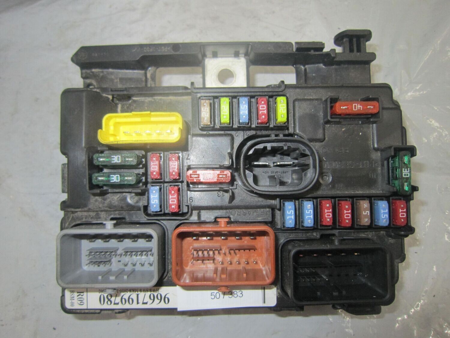 50-383 Body Computer Valeo 9667199780   BSM-R09-00 HW8 SW8  CITROEN / PEUGEOT  VARIE
