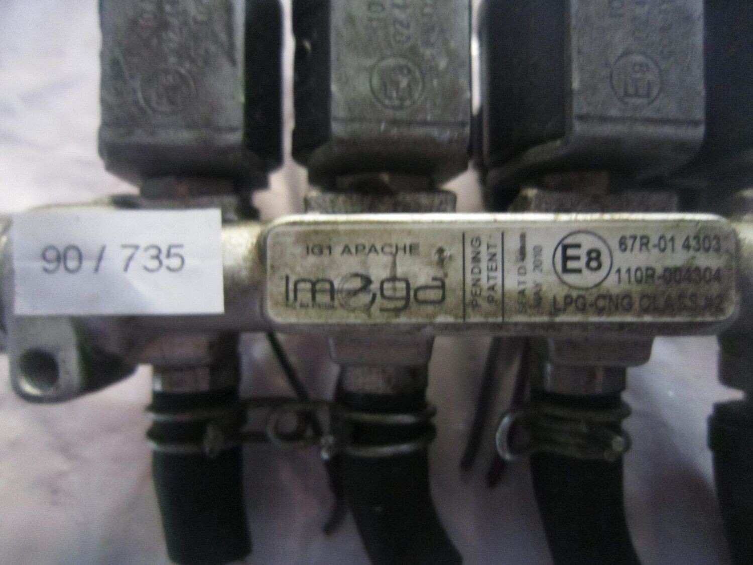 Iniettori Rail GPL/CNG OKCAN IG1 – 2 Ohm, Per Sistemi STAG E E-Gas, Compatibile Con Apache 4 Cilindri