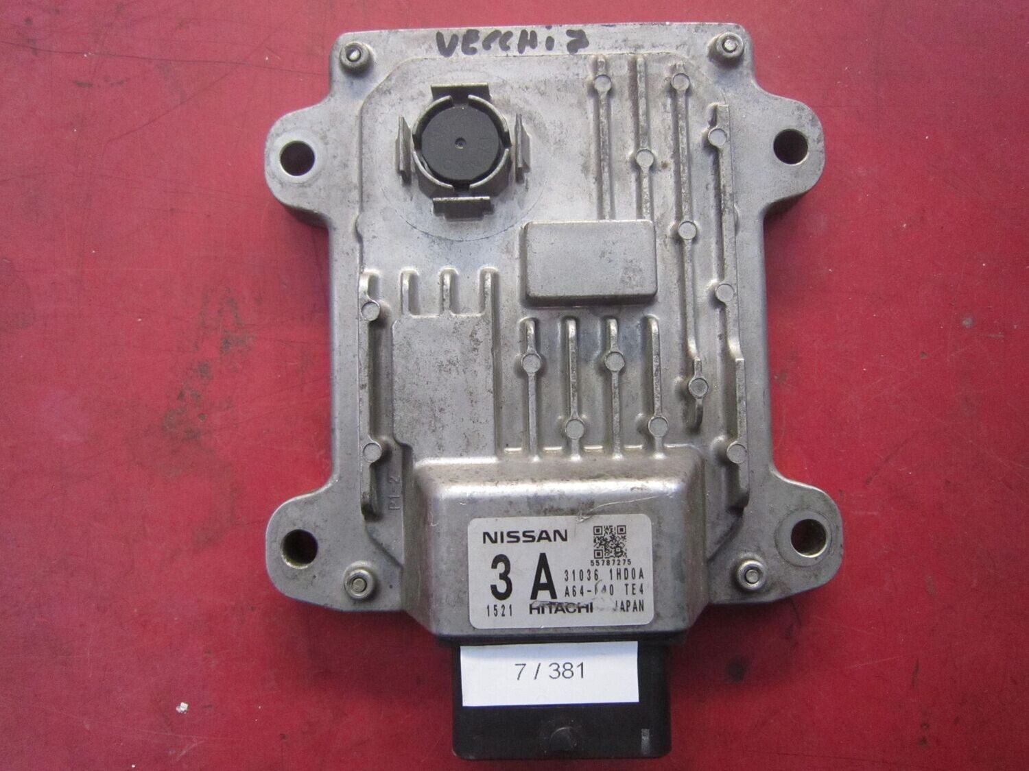7-381 Centralina Motore Hitachi 31036 1HD0A 310361HD0A A64-000 TE4 3 A   NISSAN BENZINA MICRA
